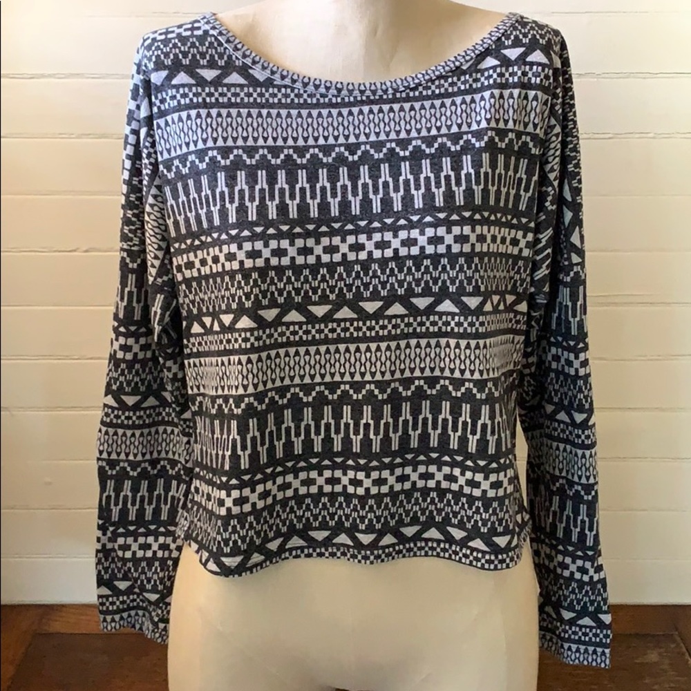 Forever21 long sleeve crop top.